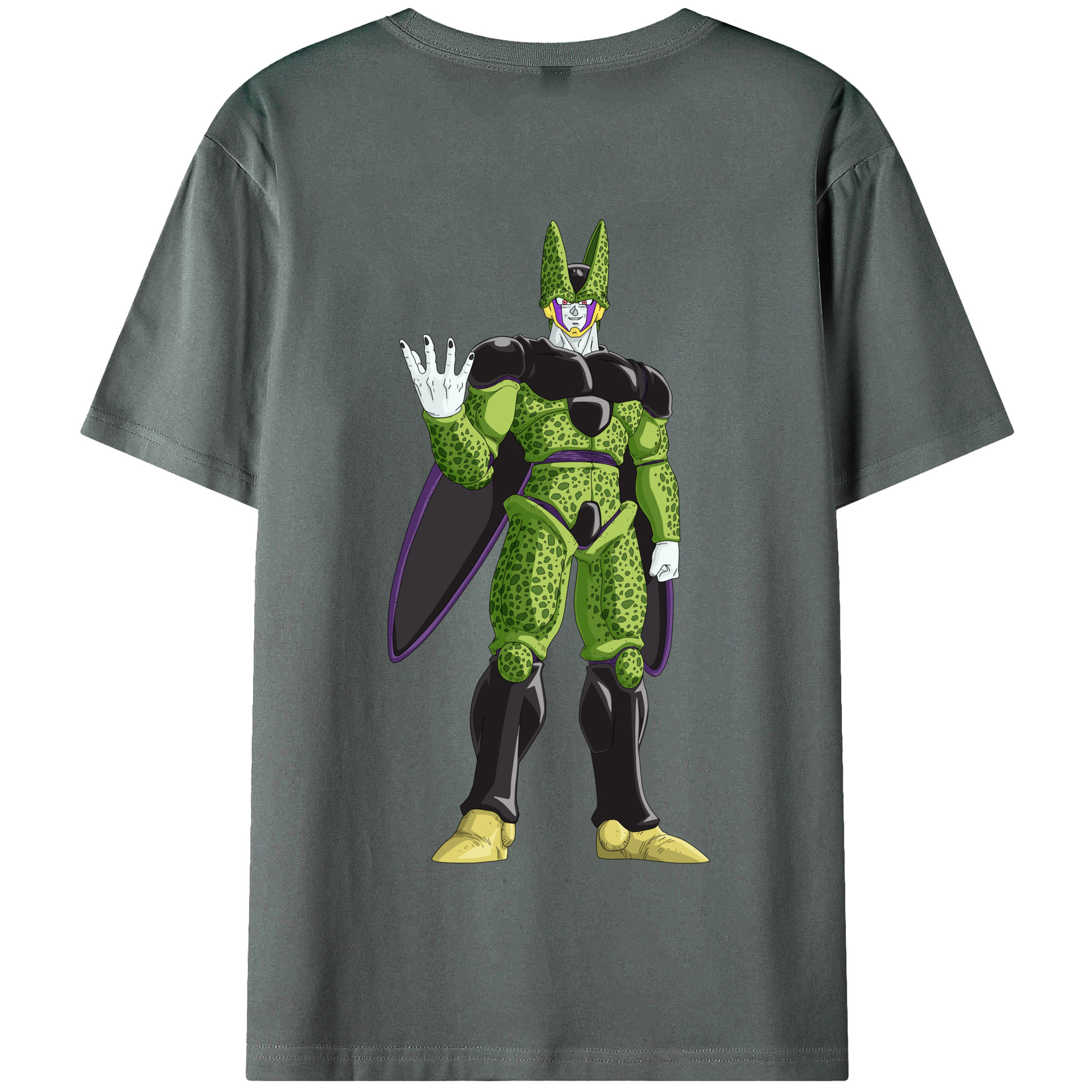 （画像用） ドラゴンボール セル DRAGON BALL Cell 綿100％半袖Tシャツ（背面プリント）